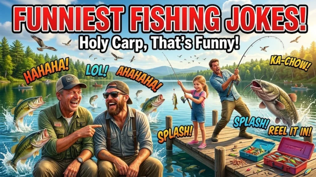 Fishing Puns for Instagram Captions, Texts and Birthday Cards