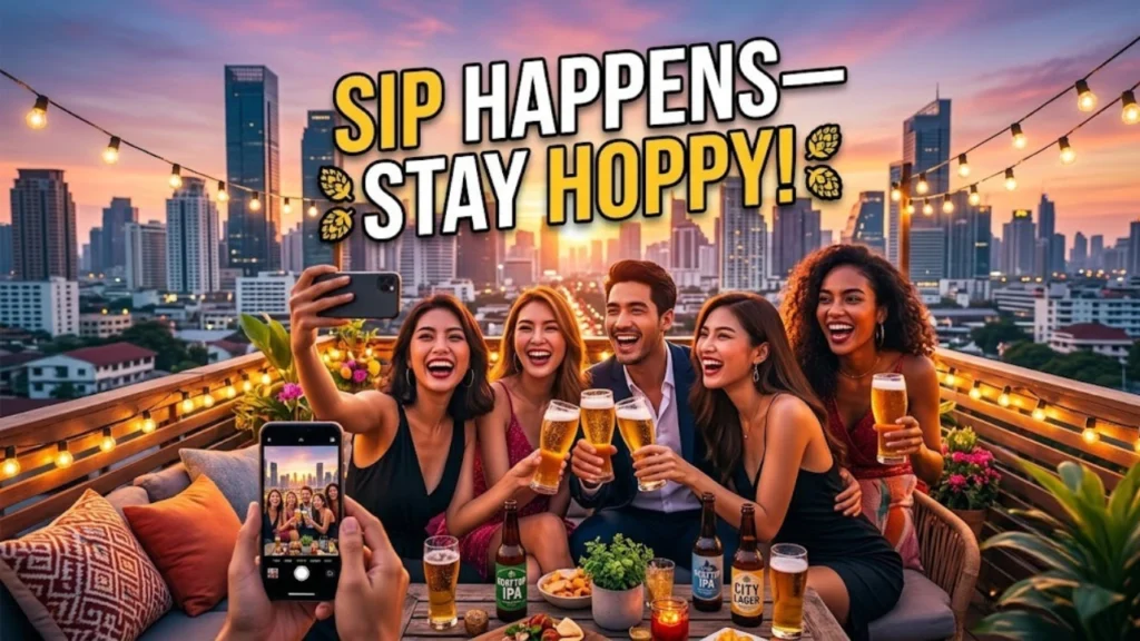 Hoppy Beer Captions for Instagram, Texts & Cards