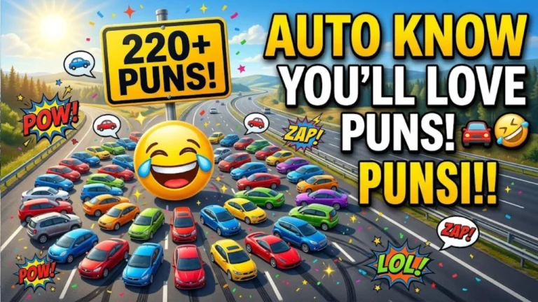 220+ One-Liner Car Puns: Funny, Clever Jokes & Road Trip Captions (2026)