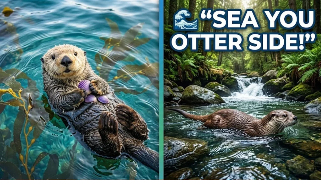 Otter Puns for Love, Birthdays & Holidays