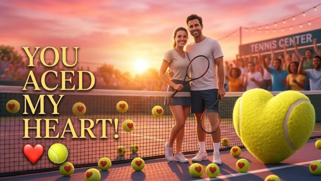 Romantic & Clever Tennis Puns for Instagram Captions
