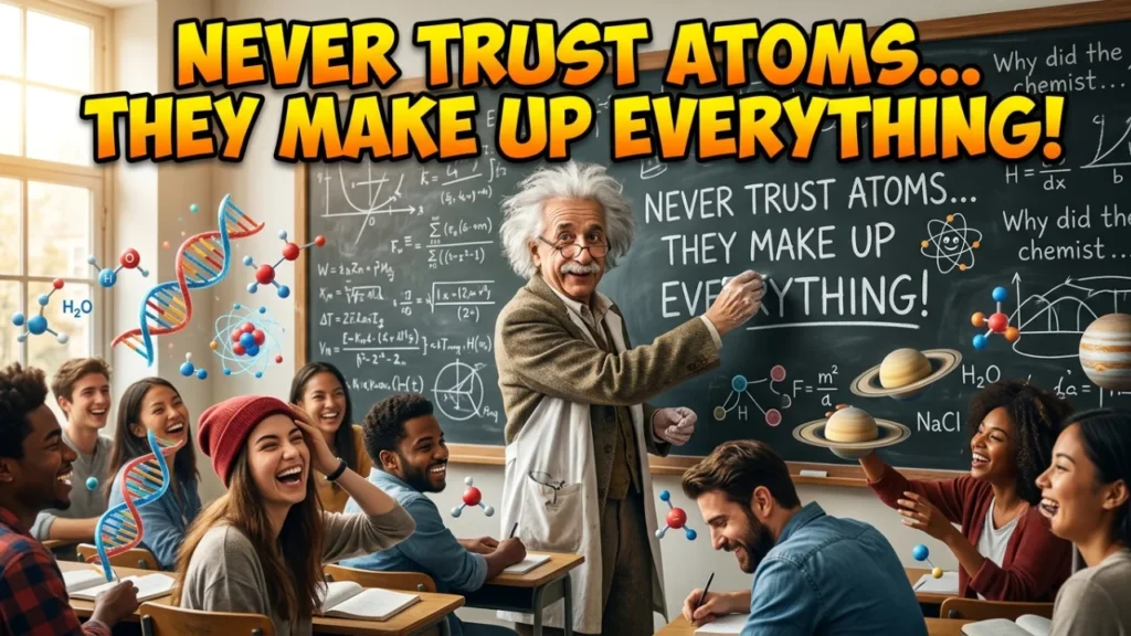 Science Puns by Subject — Chemistry, Physics & Biology