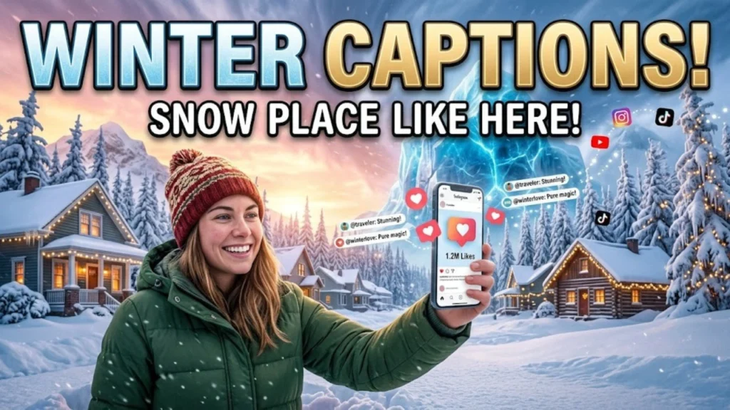 Snow Puns for Instagram Captions and Winter Photos
