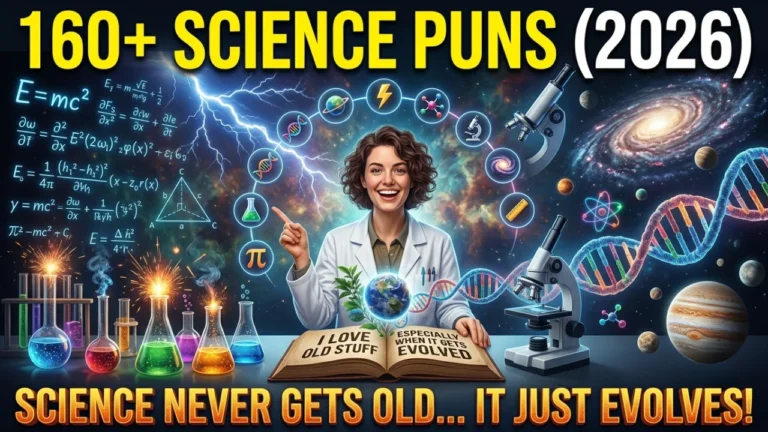 160+one liner Science Puns: That Are Seriously Funny (2026)