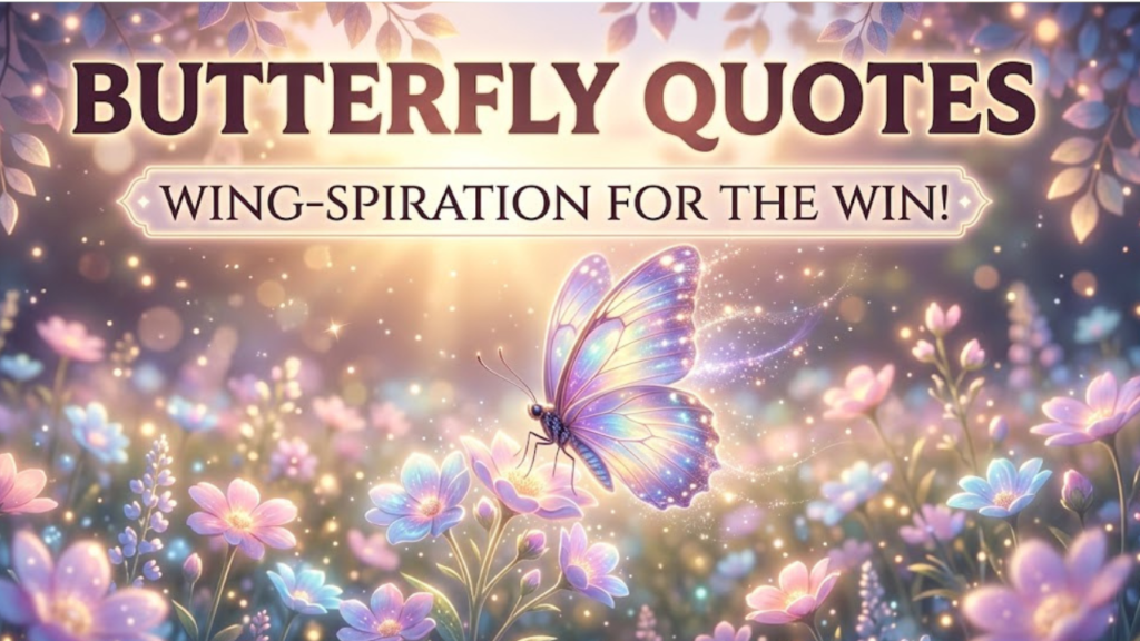 Butterfly Quotes and Aesthetic Words to Describe a Butterfly