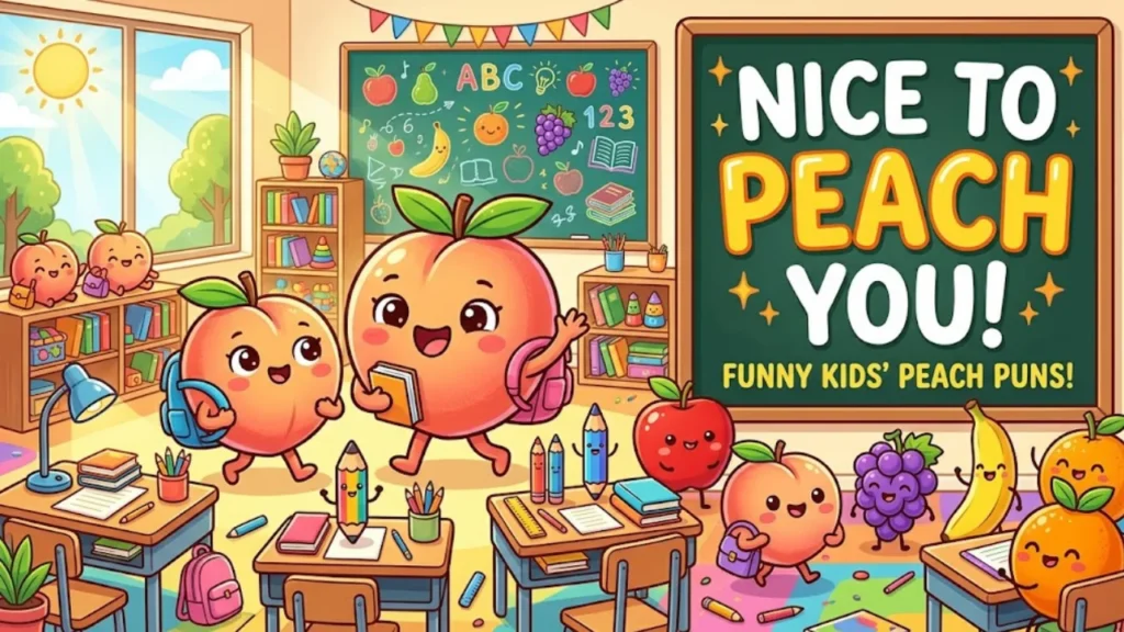 Clean Peach Puns for Kids