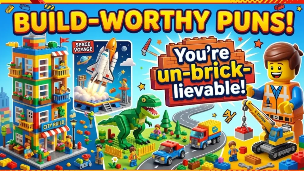 Clever Lego Brick Jokes & Wordplay