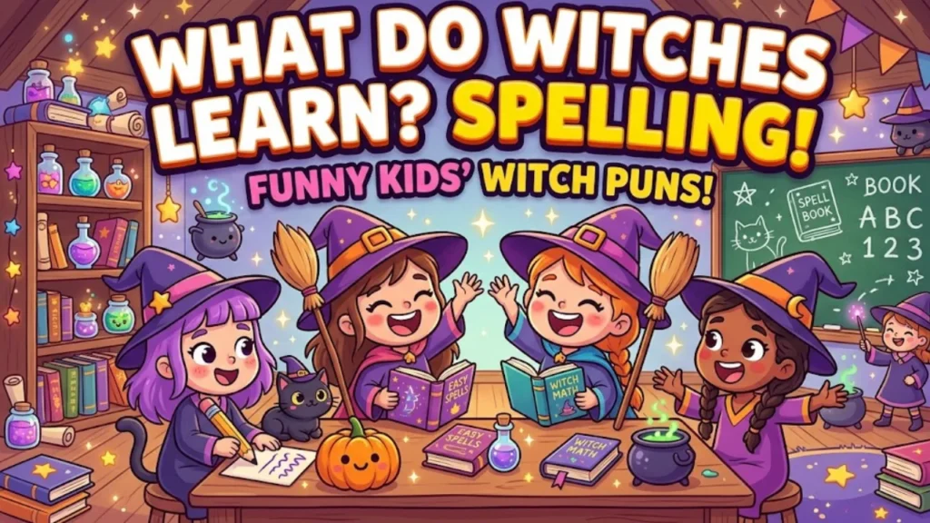 Cute and Kid-Friendly Witch Puns
