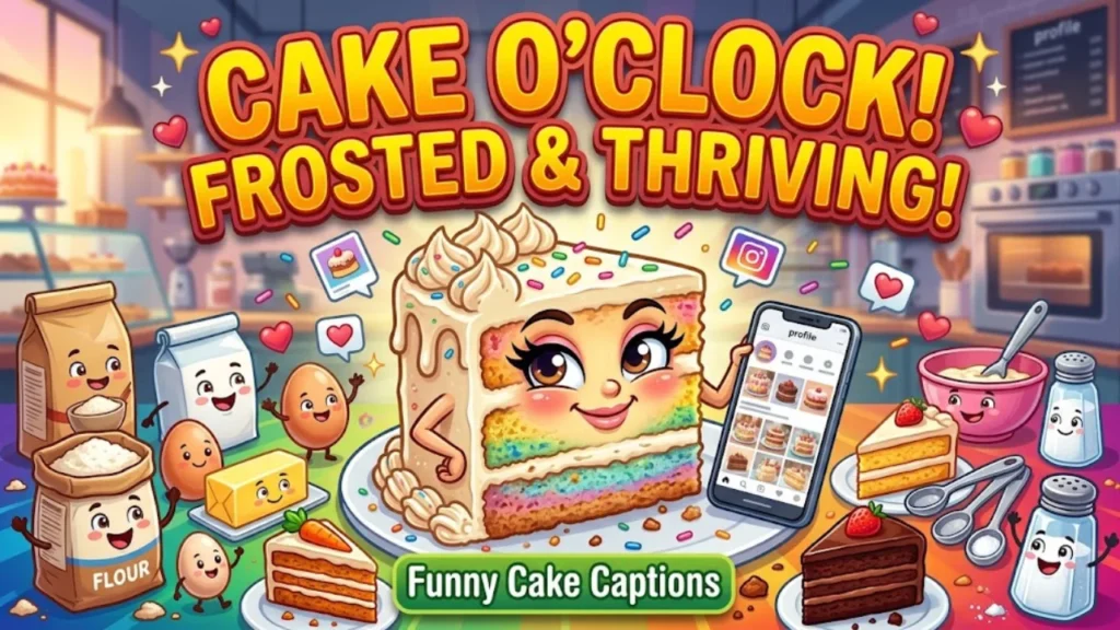 Funny Cake Puns and Captions for Instagram