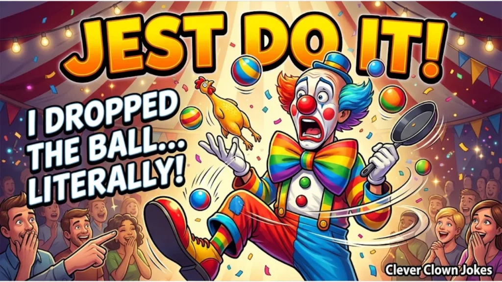 Clown Puns by Theme: Big Top, Balloons and Face Paint