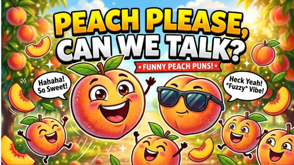 Funny Peach Puns and One-Liners