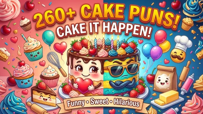 260+Hilarious Cake Puns: Funny and Clever Cake Puns for Every Occasion