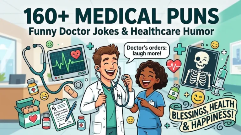 160+Hilarious Medical Puns: Funny, Clever One-Liners, Doctor Jokes &  Healthcare Humor (2026)