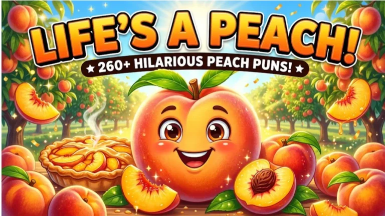 260+ Hilarious Peach Puns: Funny One-Liners, Clever Jokes & Sweet Peachy Captions (2026)