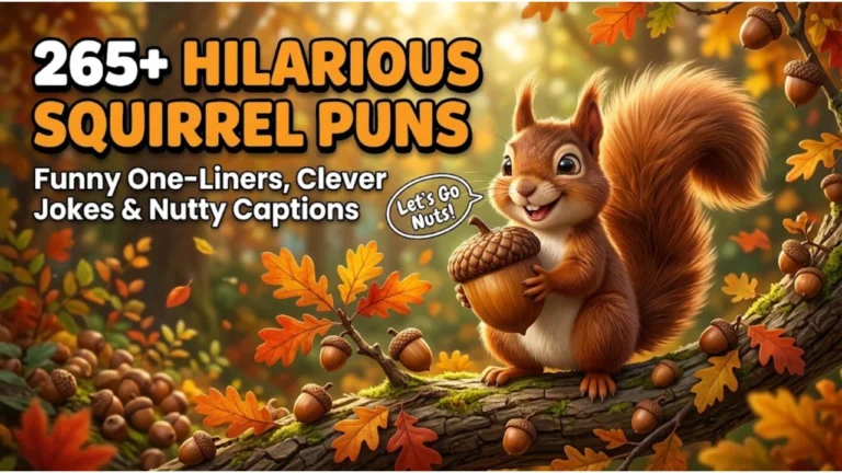 265+ Hilarious Squirrel Puns: Funny One-Liners, Clever Jokes & Nutty Captions (2026)