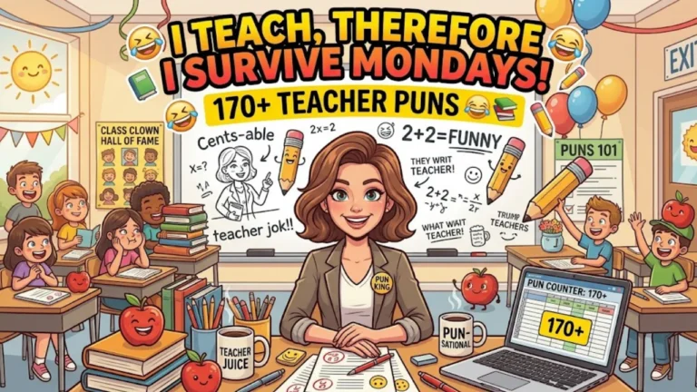 170+ Hilarious Teacher Puns: Funny One-Liners, Clever Classroom Jokes & School-Worthy Captions (2026)