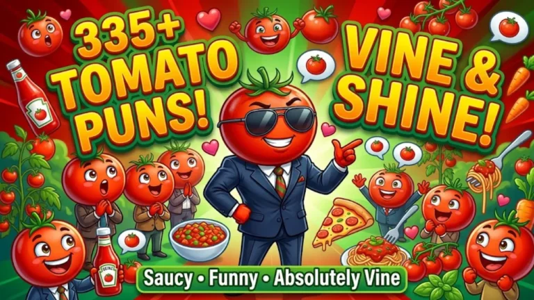 335+Hilarious Tomato Puns: That Are Saucy, Funny & Absolutely Vine