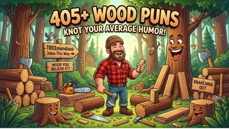 Hilarious Wood Puns: