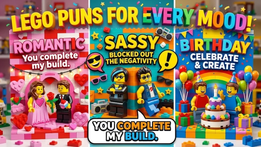Lego Puns for Every Mood — Romantic, Sassy & Birthday