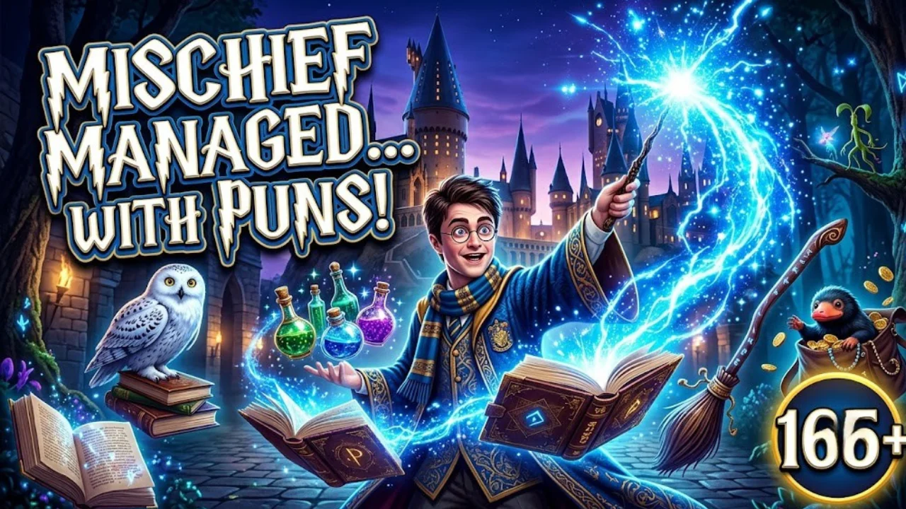 165+ One-Liner Harry Potter Puns: Funny, Magical, Wizard Jokes & Spellbinding Captions (2026)
