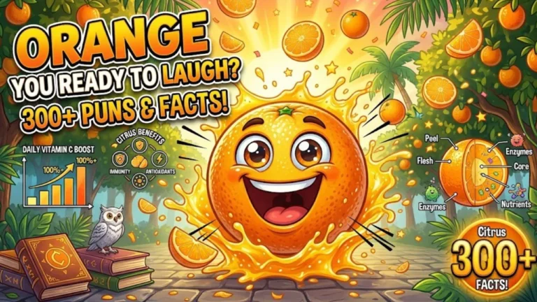 300+ One-Liner Orange Puns: Funny, Citrus Jokes & Peel-Good Captions (2026)