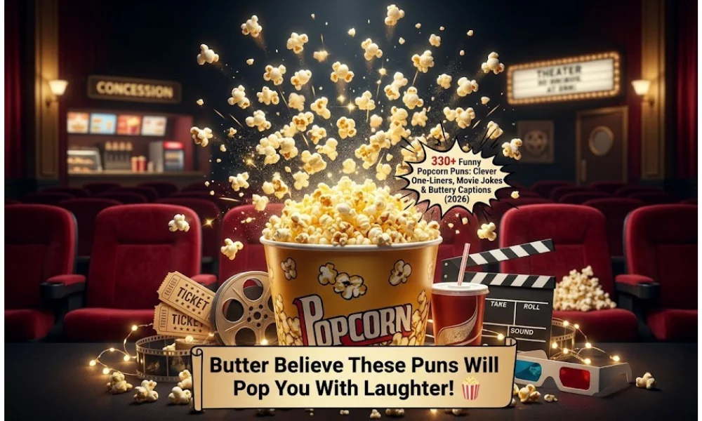 330+ One-Liner Popcorn Puns: That Are Simply Pop-Tastic