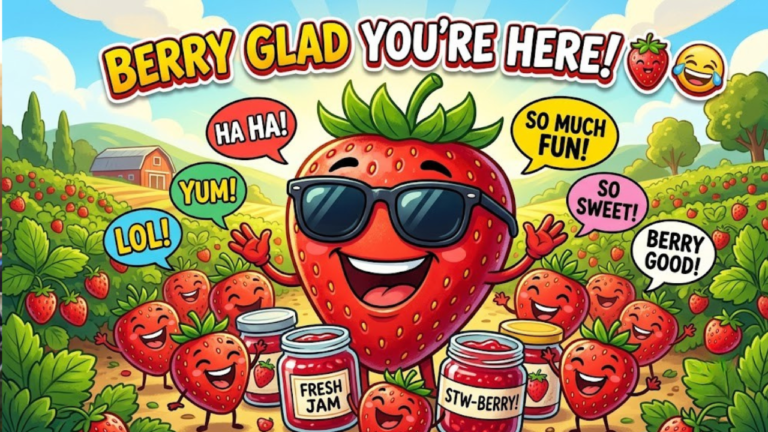 370+ One-Liner Strawberry Puns: Funny, Sweet Jokes & Berry Cute Captions (2026)