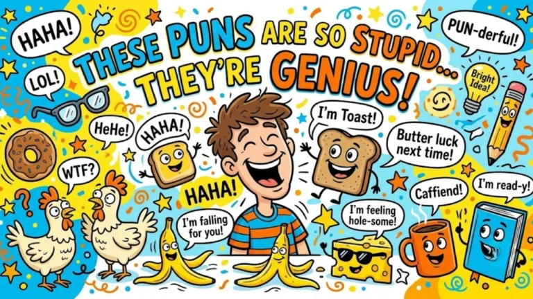 130+ One-Liner Stupid Puns: Funny, Silly & So Bad They're Actually (2026)