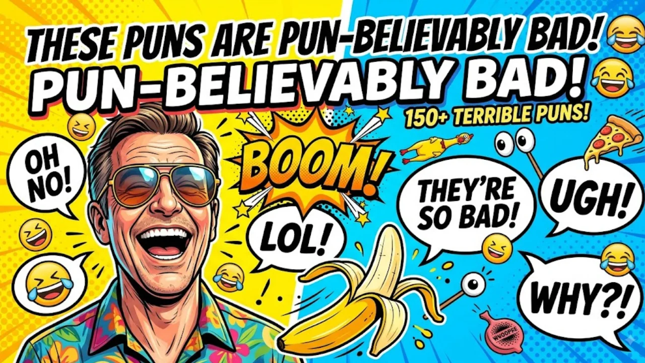 150+One-Liner Terrible Puns That Are So Bad They're Absolutely Hilarious (2026)