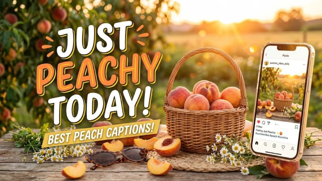 Peach Puns for Instagram Captions