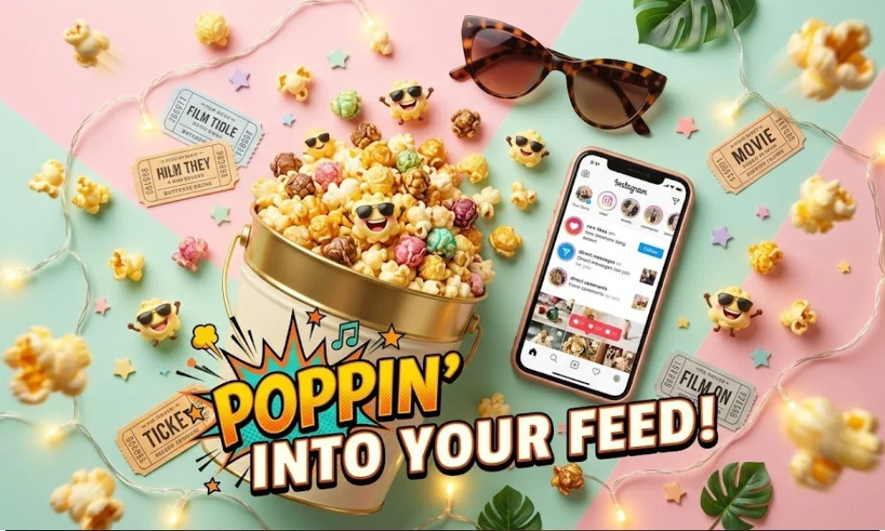 Popcorn Puns for Instagram Captions and Social Media
