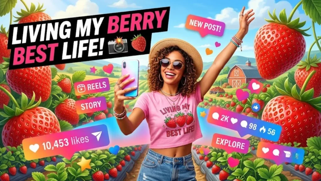 Strawberry Puns for Instagram Captions & Social MediaStrawberry Puns for Instagram Captions & Social Media