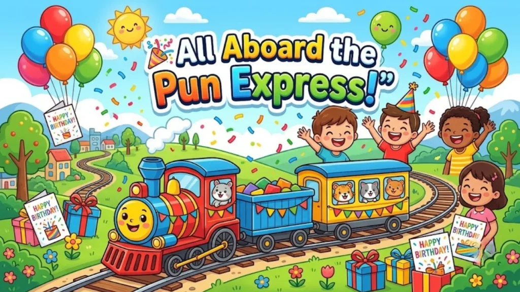Train Puns for Kids, Family & Greeting Cards