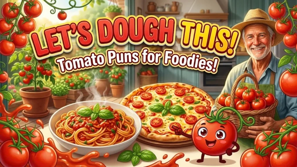Vine Tomato Puns for Foodies, Gardeners & Pizza/Pasta Lovers