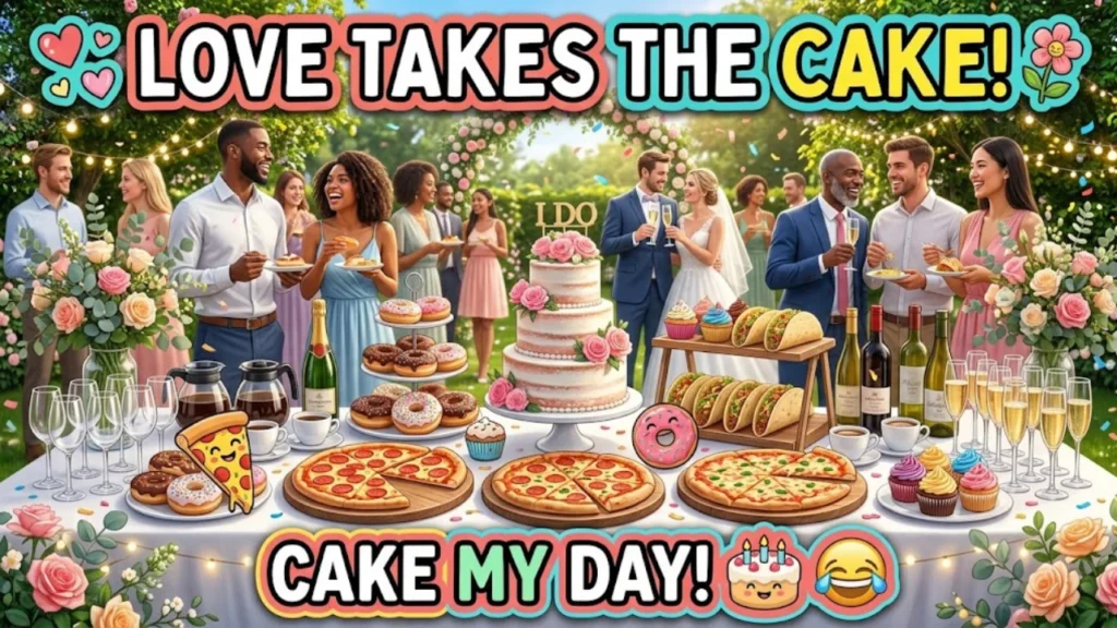 Wedding Puns for Cake, Food, and Drinks