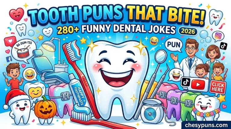 280+ Hilarious Tooth Puns: Funny One-Liners, Clever Dental Jokes & Smile-Worthy Captions (2026)