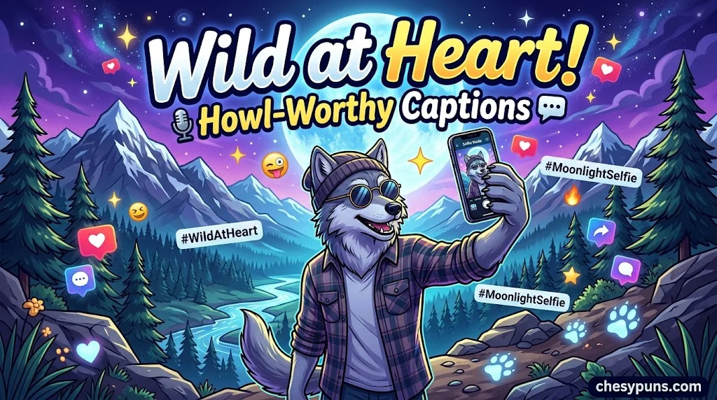 Best Wolf Puns for Instagram Captions and Social Media