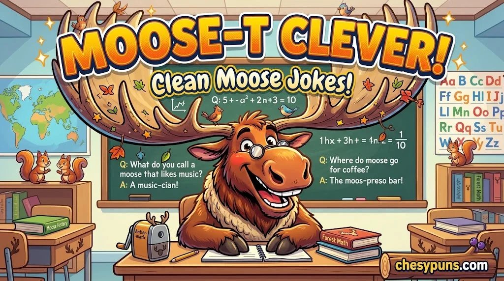 Clean & Clever Moose Jokes (Family-Friendly Wordplay)
