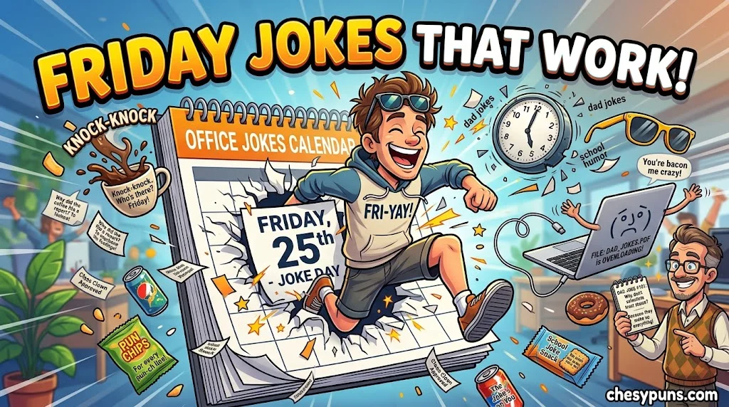 Clever Friday Jokes for Work, Kids & Dads