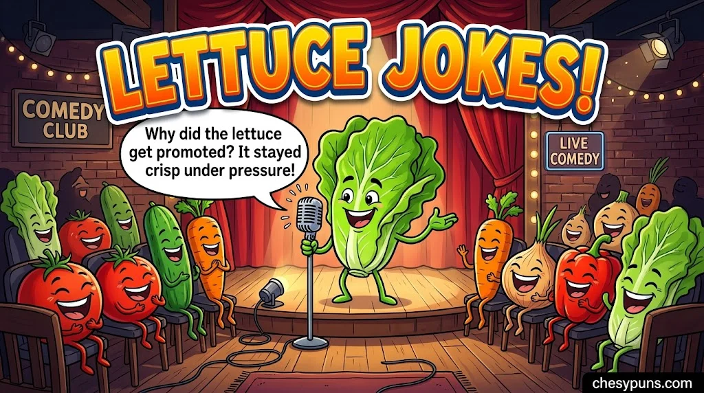 Clever Lettuce Jokes and Q&A Puns for Kids and Adults