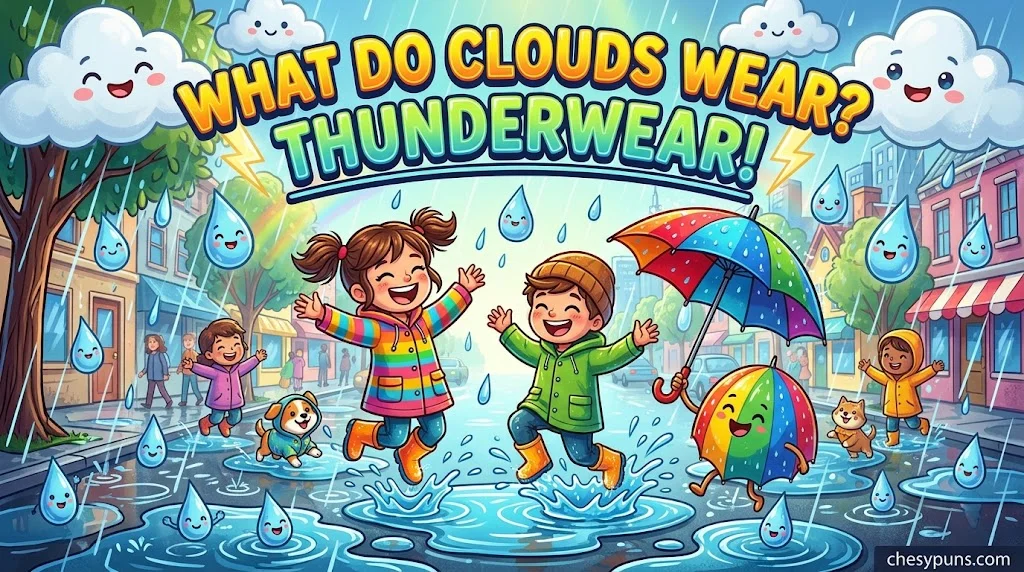 Clever Rainy Jokes for Kids & Adults