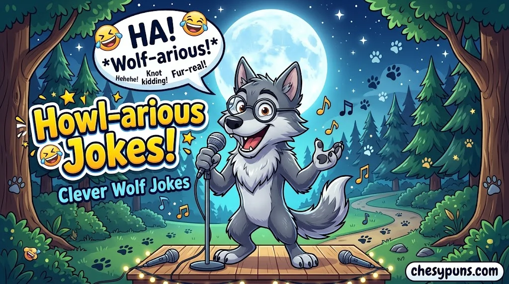 Clever Wolf Jokes and Q&A Puns for Kids and Adults
