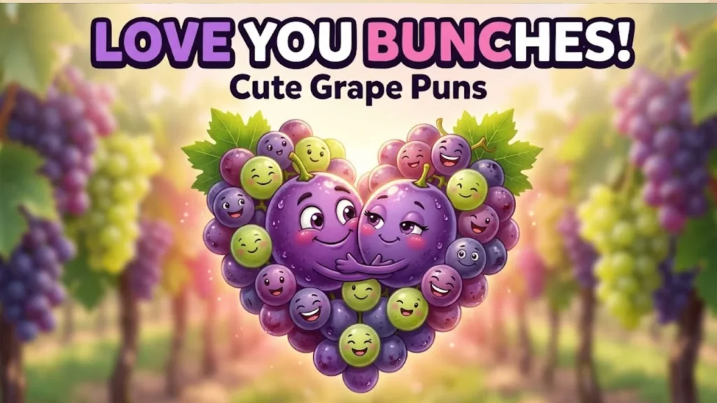 Cute, Love & Motivational Grape Puns