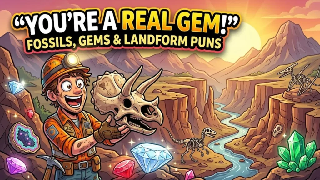 Earth-Shattering Captions for Fossils, Gems and Landforms