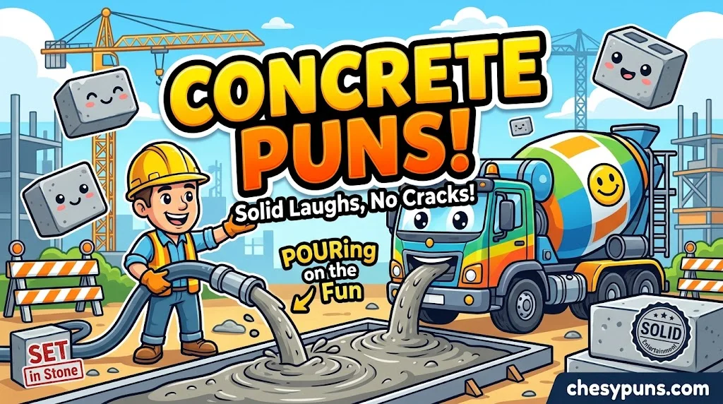 Funny Concrete Puns & One-Liners