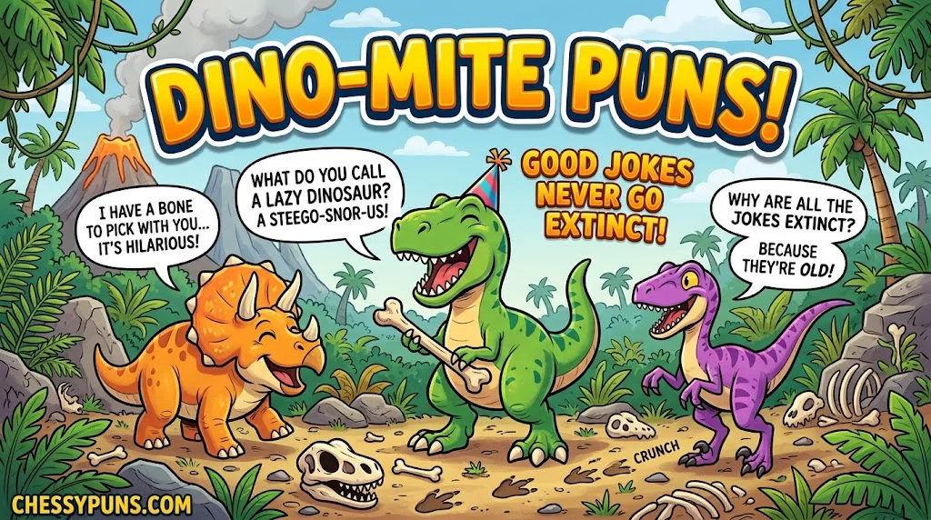 Funny Dino Puns & One-Liners for Everyday Use