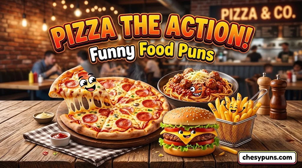 240+ Funny Food Puns by Category
