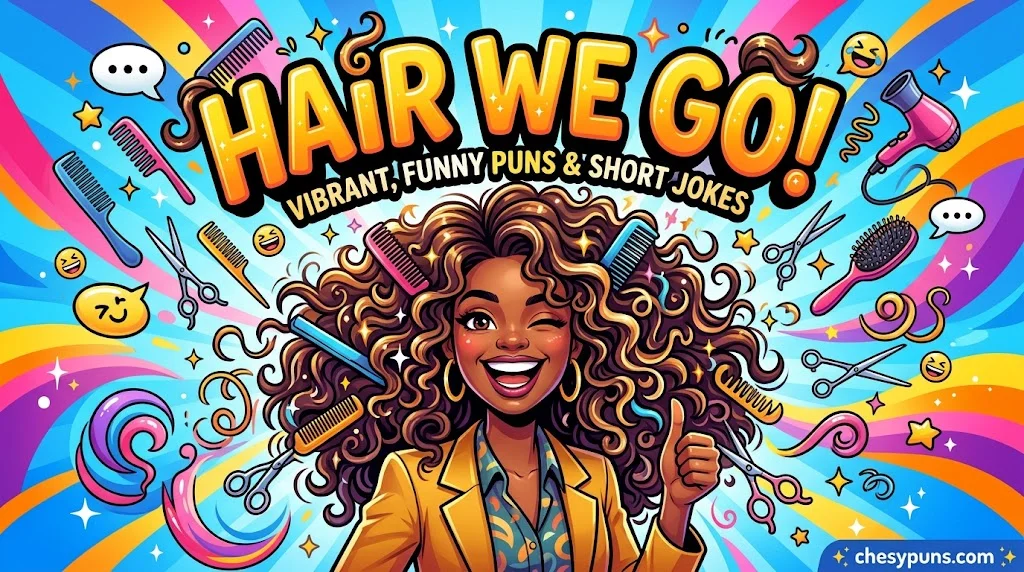 Funny Hair Puns One-Liners & Short Jokes