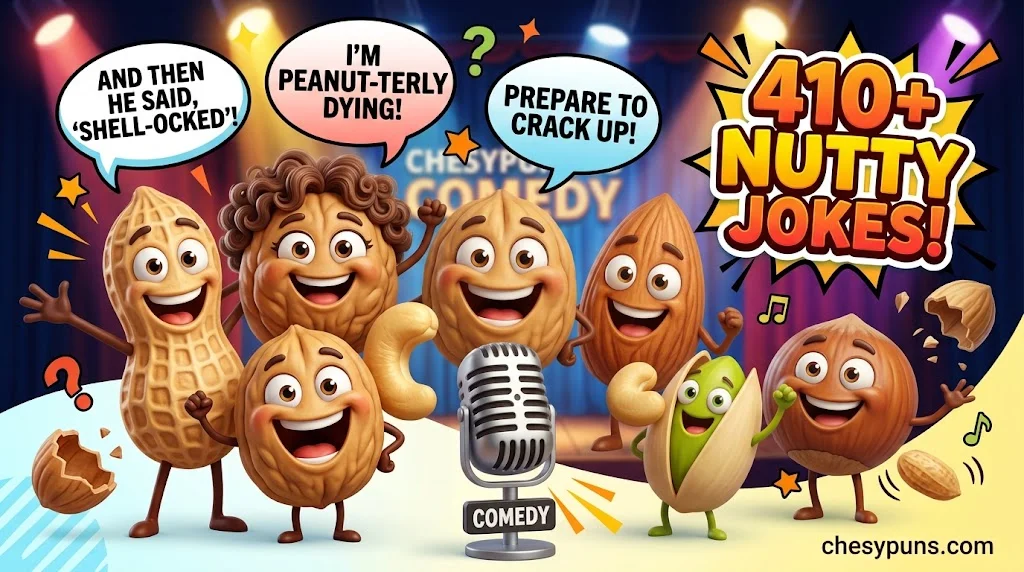 410+ Funny Nut One-Liners & Clever Nut Jokes