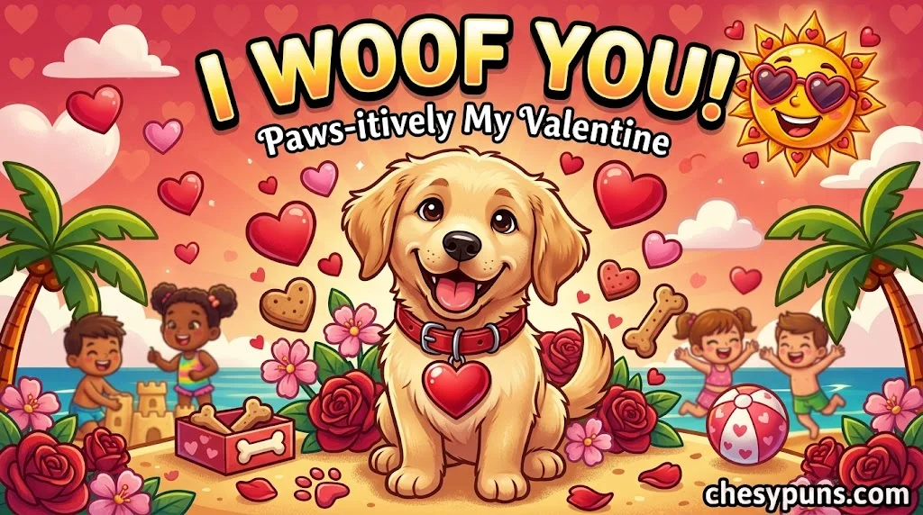 Funny Puppy One-Liners for Valentine's Day
